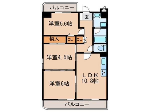 レジデンスくすのき館の物件間取画像